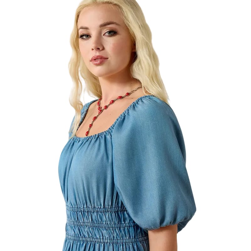 Ariat Women's Light Wash Indigo Juliet Dress 10071132 - Image 2