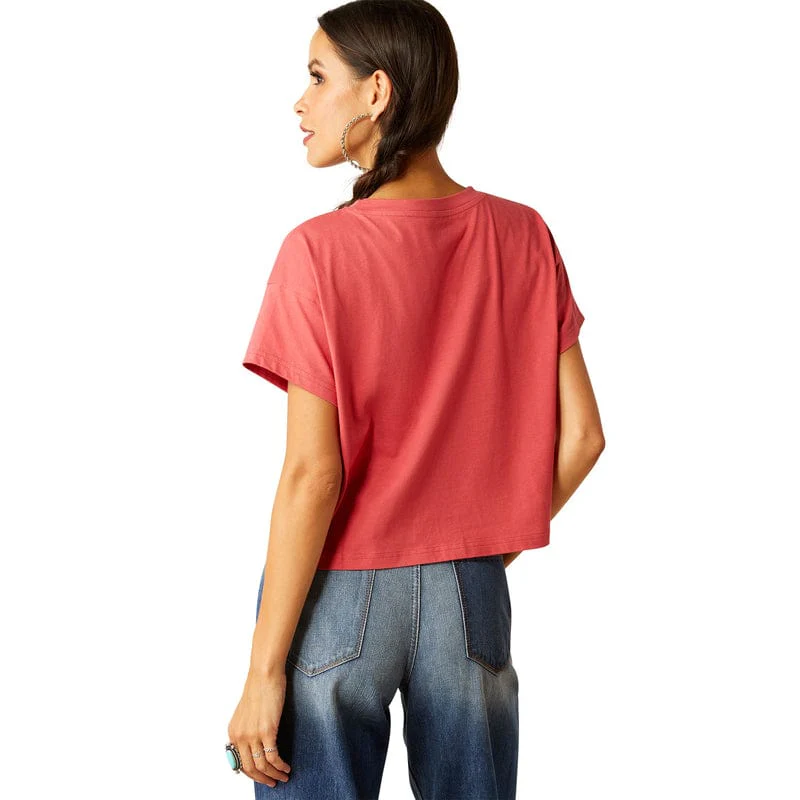 Ariat Women's Lone Star Garnet Rose Graphic T-Shirt 10051299 - Image 3