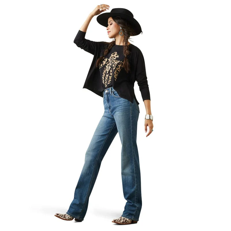 Ariat Women's Lucy Ultra High Rise Straight Leg Jeans 10042220 - Image 5