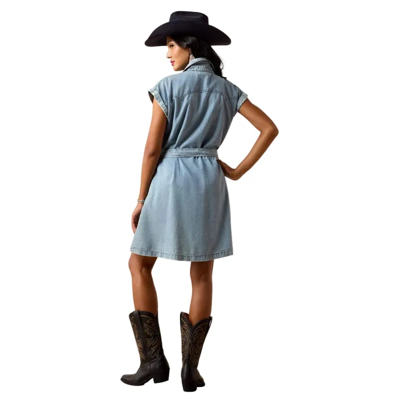 Ariat Women's Medium Blue Denim Hampton Dress 10073513 - Image 2