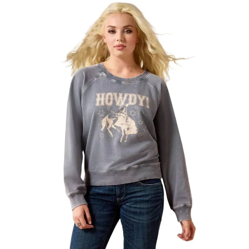 Ariat Women's Ombre Blue Vintage Raglan Sweatshirt 10071113