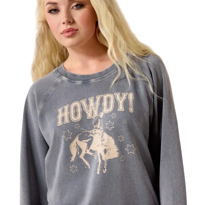 Ariat Women's Ombre Blue Vintage Raglan Sweatshirt 10071113 - Image 4