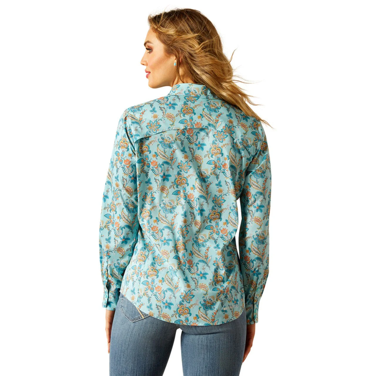 Ariat Women's Paisley Floral Ventek Button Down Shirt 10058801 - Image 2