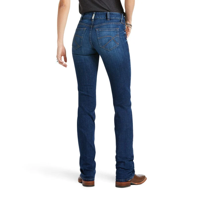 Ariat Women's REAL Candice Mid Rise Straight Leg Jeans 10039608 - Image 3