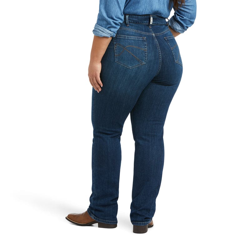 Ariat Women's REAL Candice Mid Rise Straight Leg Jeans 10039608 - Image 4