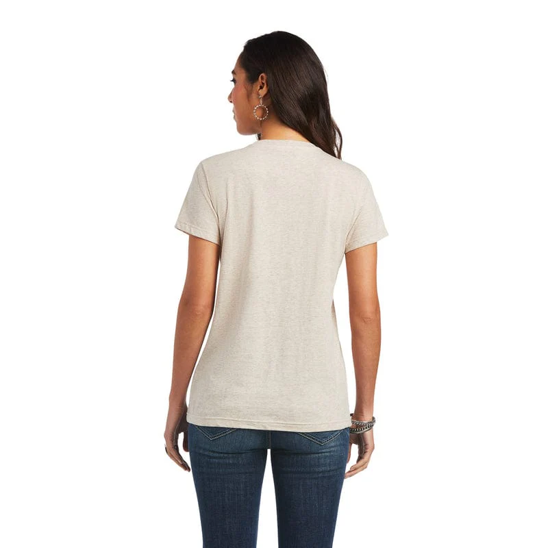Women's REAL Moo Wheat Heather Short Sleeve Tee 10040627 - Image 5