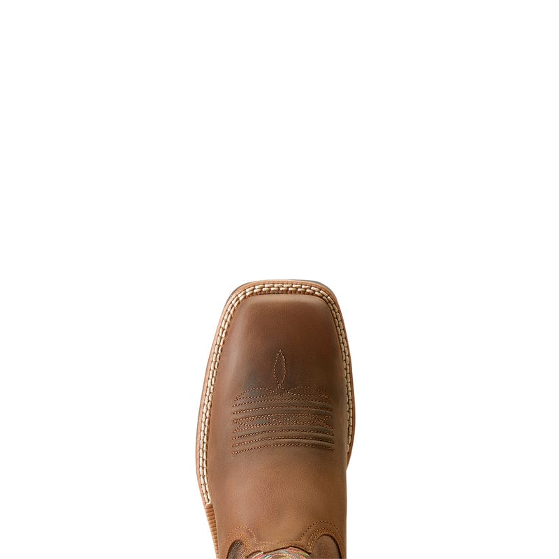 Ariat Women's Ridgeback Distressed Tan Square Toe Western Boots 10047059 - Image 4