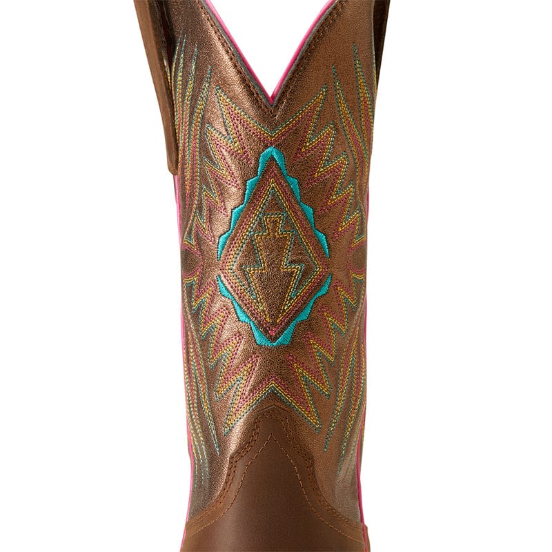 Ariat Women's Ridgeback Distressed Tan Square Toe Western Boots 10047059 - Image 6