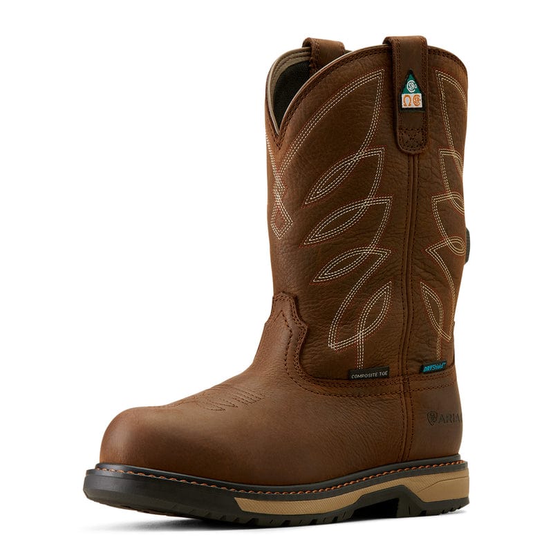 Ariat Women's Riveter Dark Brown Waterproof Composite Toe Work Boots 10050831 - Image 2