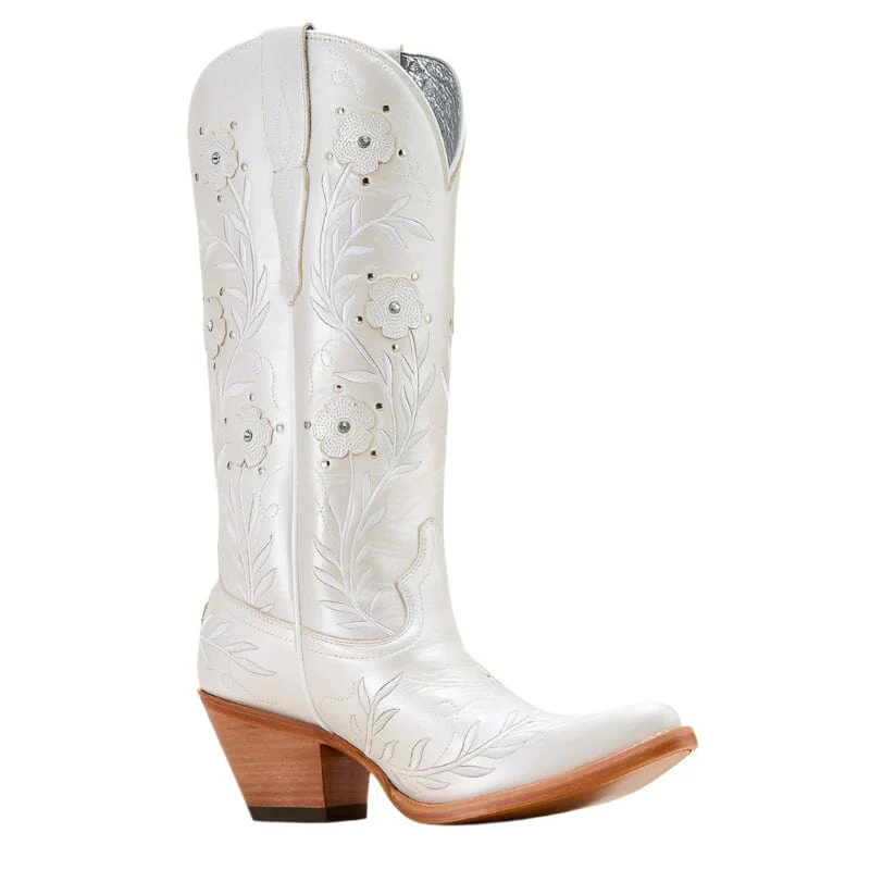 Ariat Women's Romance Pearly White Western Boot 10061310