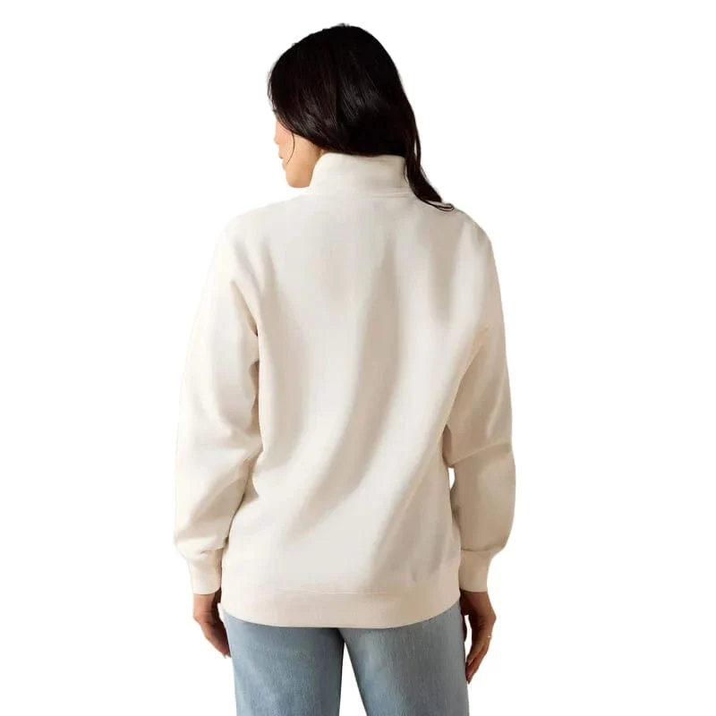 Ariat Women's Sea Salt Traveler 1/2 Zip Sweatshirt 10071161 - Image 2