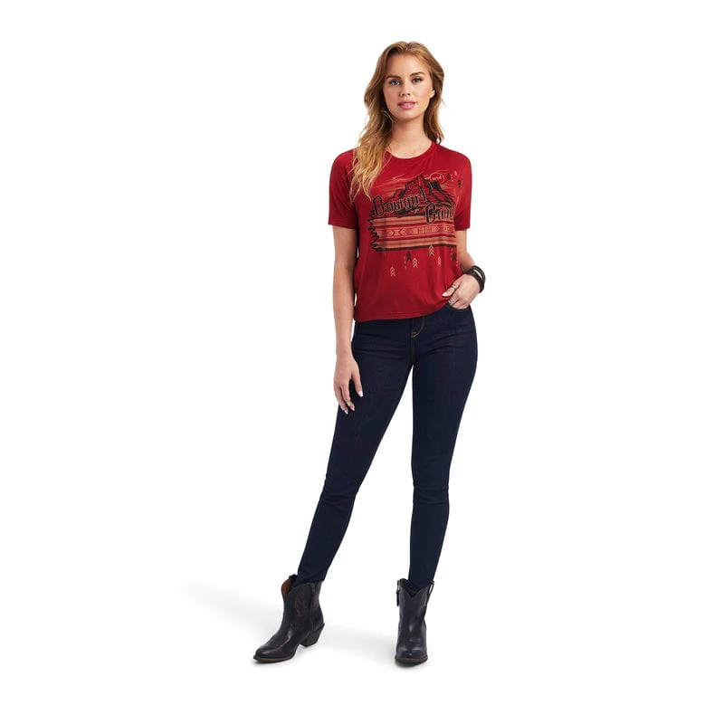 Ariat Women's Sun-Dried Tomato Cowgirl Canyon Tee 10041311