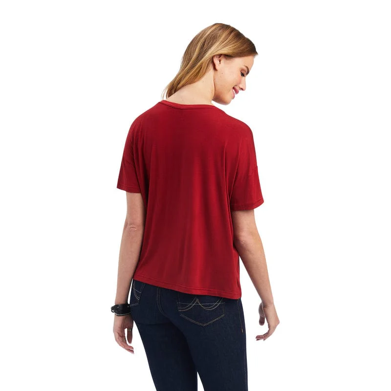Ariat Women's Sun-Dried Tomato Cowgirl Canyon Tee 10041311 - Image 2