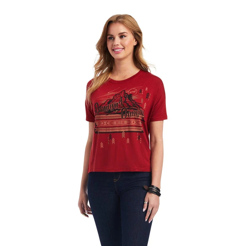 Ariat Women's Sun-Dried Tomato Cowgirl Canyon Tee 10041311 - Image 3