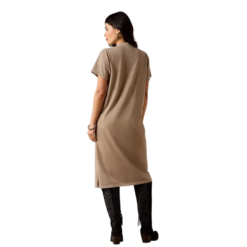 Ariat Women's Taupe Mineral Wash Bandito Dress 10071652 - Image 2