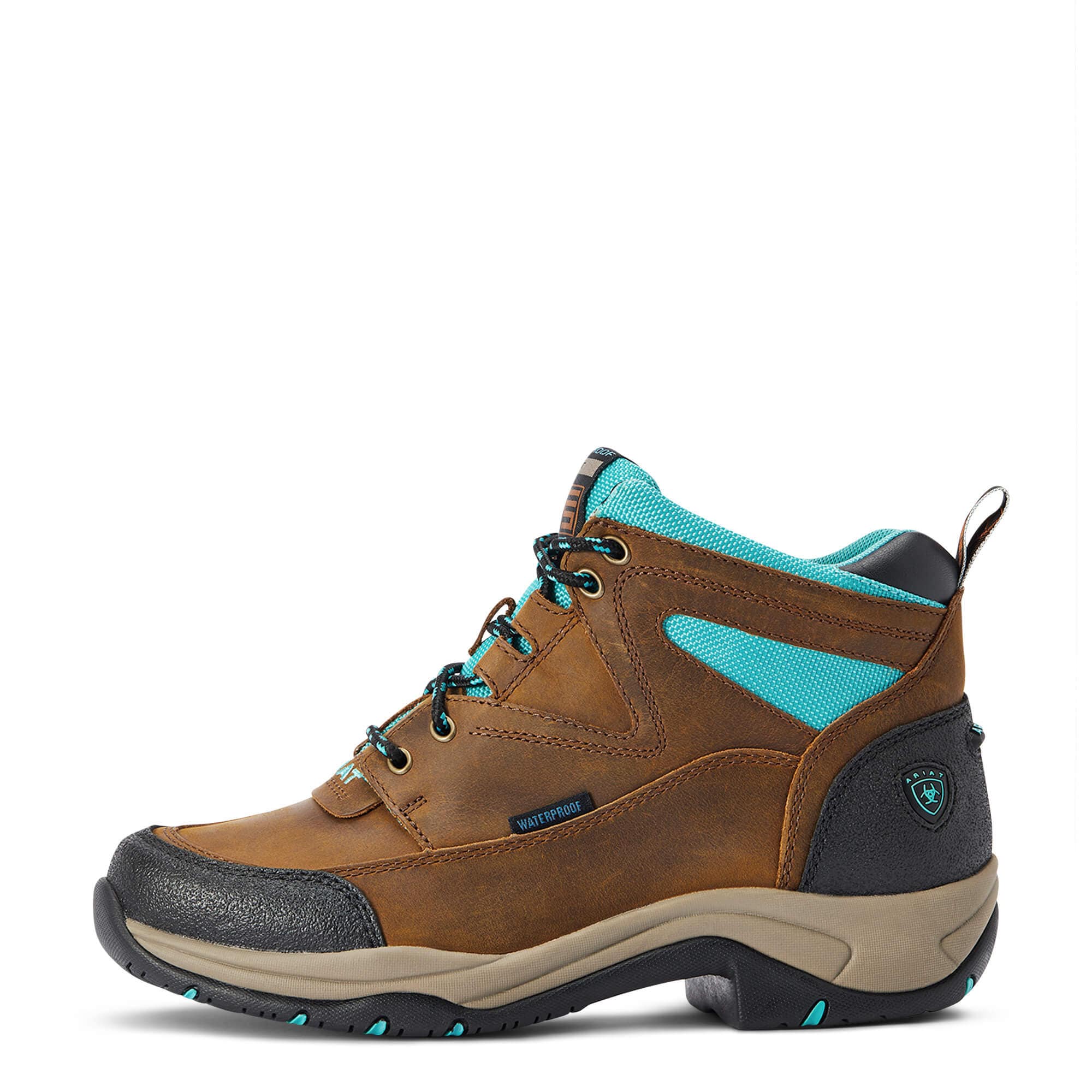 Ariat Women's Terrain Weathered Brown Waterproof Work Boots 10042538 - Image 6