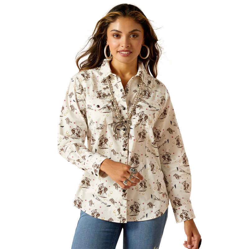 Ariat Women's Thrills N Spills Thrilling Print Long Sleeve Shirt 10051277