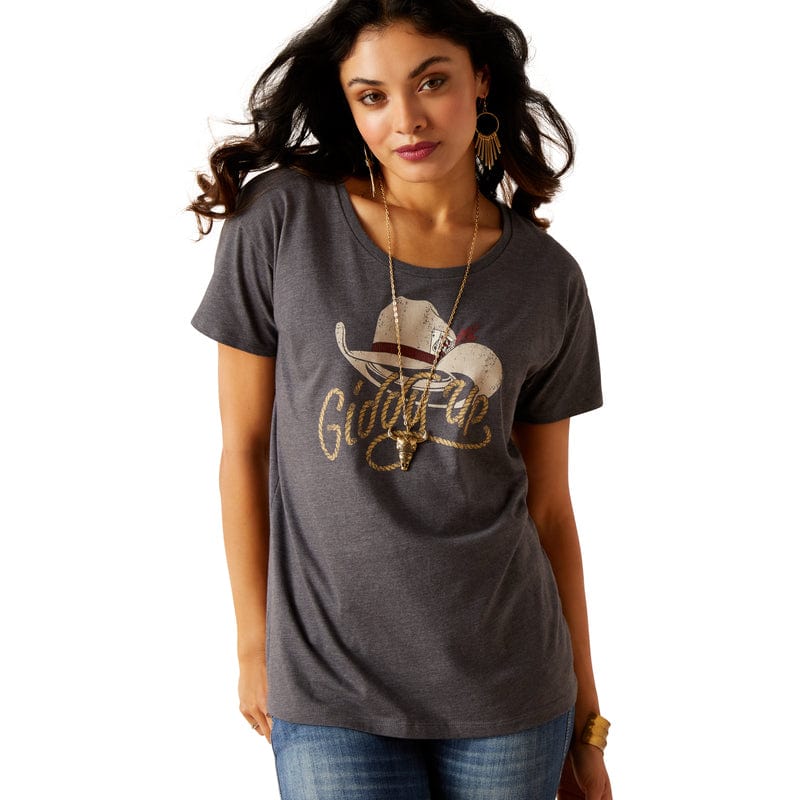 Ariat Women's Titanium Cowboy Hat Graphic T-Shirt 10051444