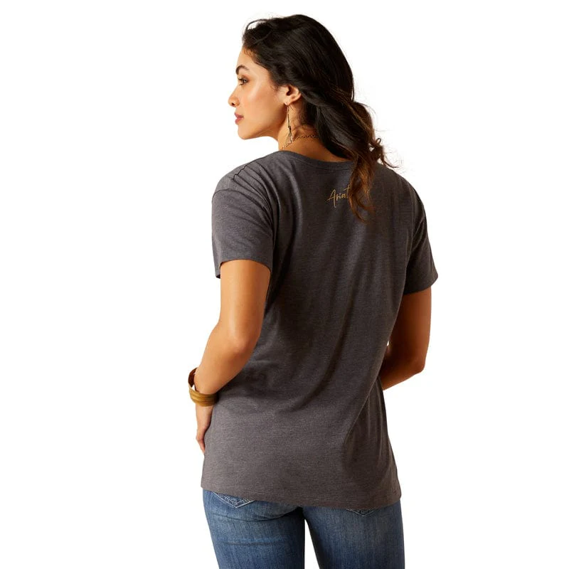 Ariat Women's Titanium Cowboy Hat Graphic T-Shirt 10051444 - Image 2