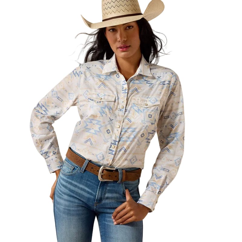 Ariat Women's Turtledove Faded Southwest Print Western VentTek Shirt 10071065