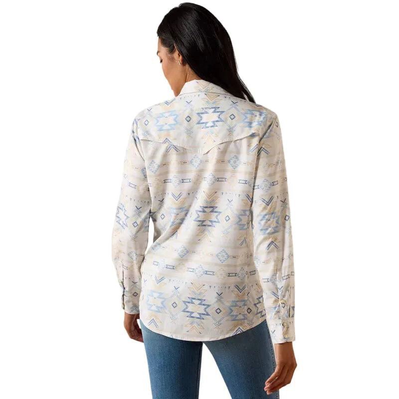 Ariat Women's Turtledove Faded Southwest Print Western VentTek Shirt 10071065 - Image 2