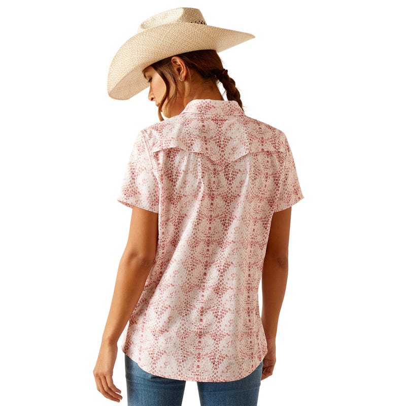 Ariat Women's VentTEK Brush Stroke Print Short Sleeve Western Shirt 10049068 - Image 4