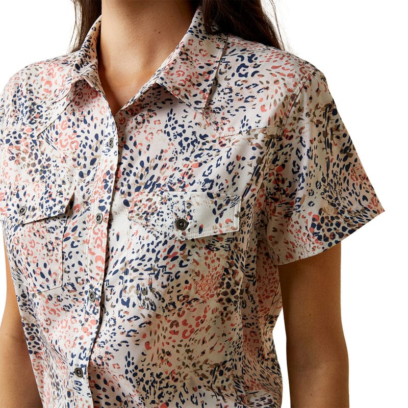 Ariat Women's VentTEK Leopard Print Western Shirt 10044989 - Image 2