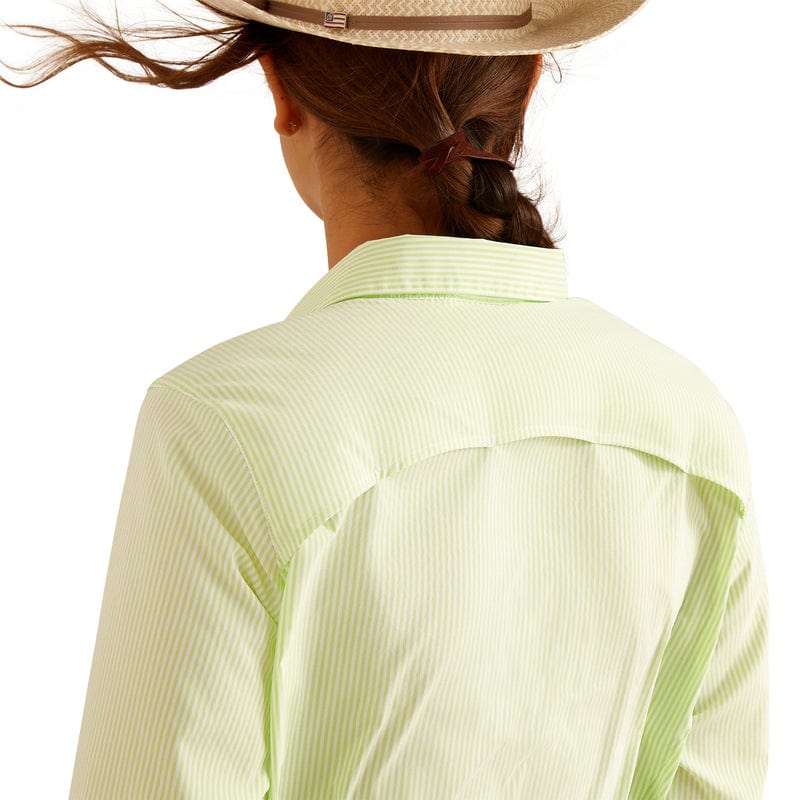 Ariat Women's VentTEK Lime Stripe Long Sleeve Button Down Stretch Shirt 10048860 - Image 5