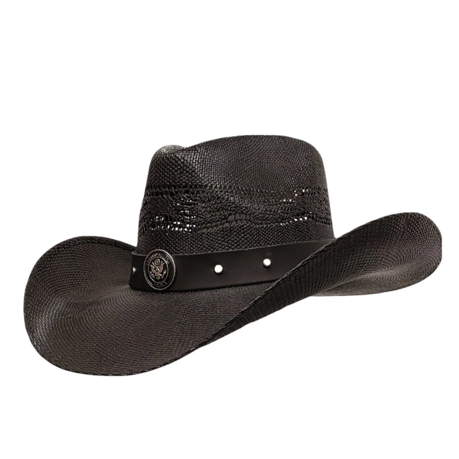 Gone Country Army Heroes (Renagade Series) - Black Straw Cowboy Hat