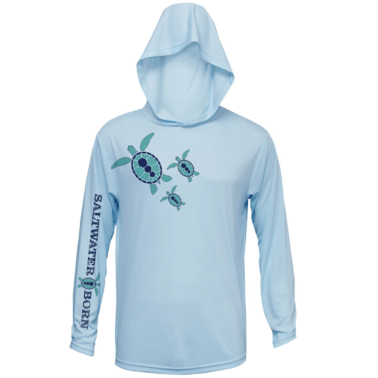 Baby Turtles Long Sleeve UPF 50+ Dry-Fit Hoodie - Image 6