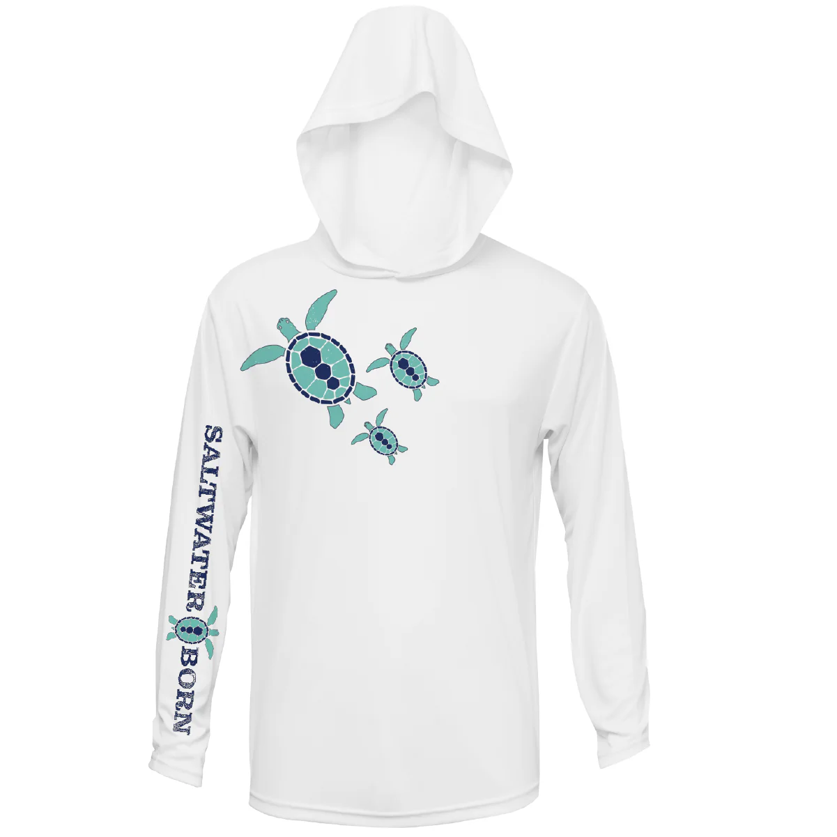 Baby Turtles Long Sleeve UPF 50+ Dry-Fit Hoodie - Image 7