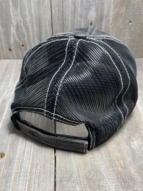 Black on Black Relaxed Fit Waxed Cotton w/ Mesh Back - Image 2