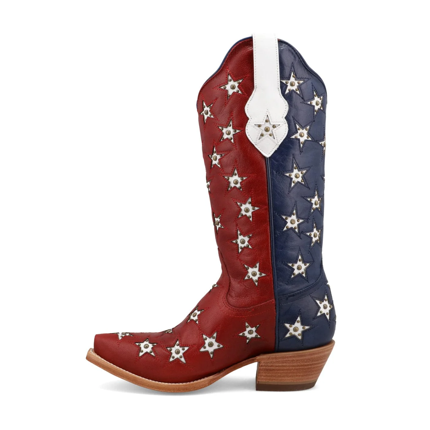 Black Star Women's Marfa Red White & Blue Western Boots WBSN026 - Image 2