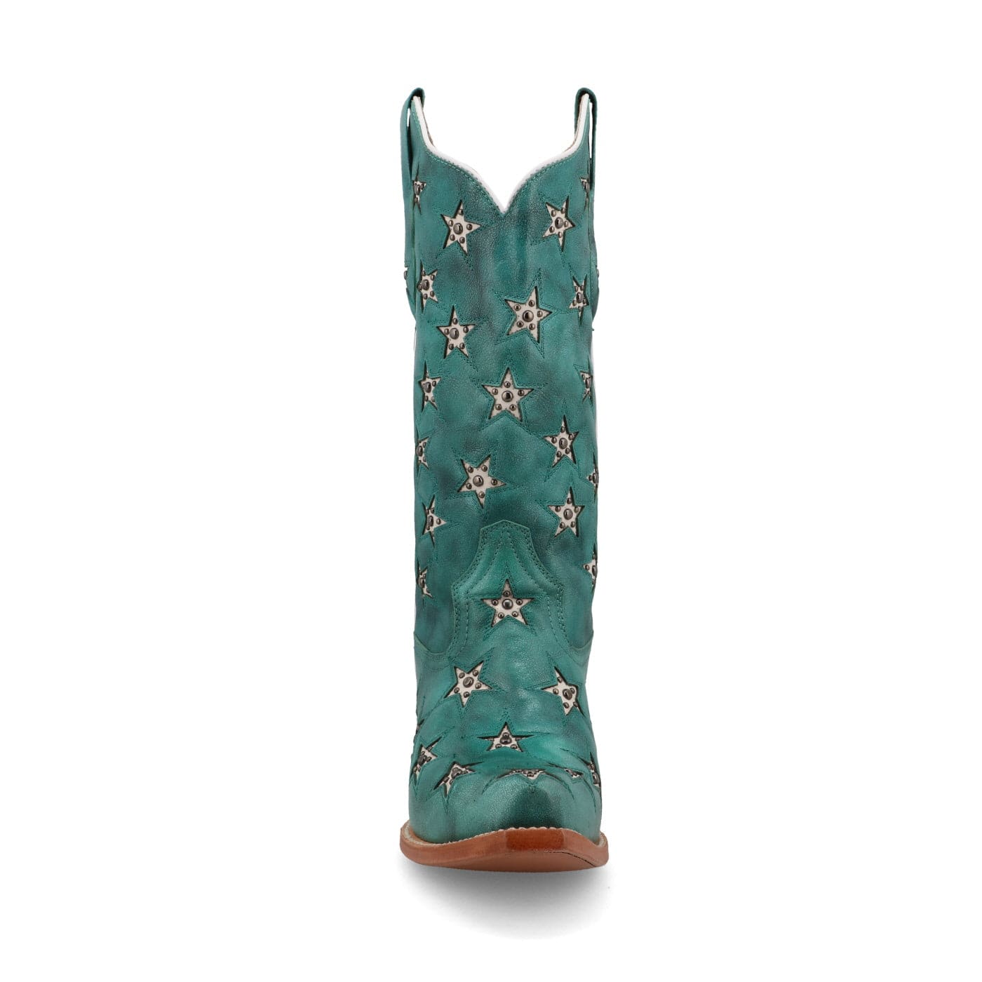 Black Star Women's Turquoise & Champagne Marfa Western Boot WBSN041 - Image 3