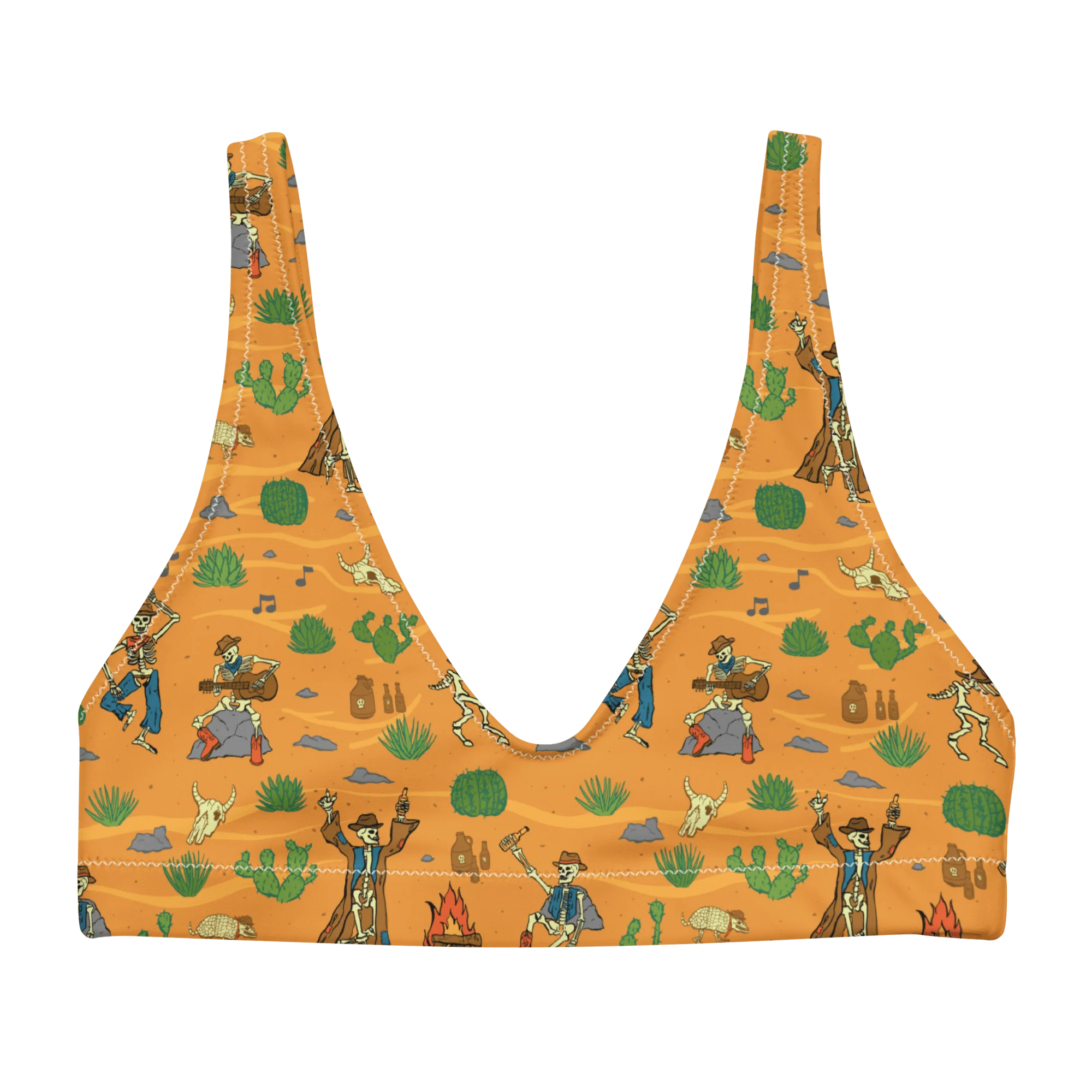 Bones and Embers: Vaquero’s Last Dance High-Waisted Bikini Top