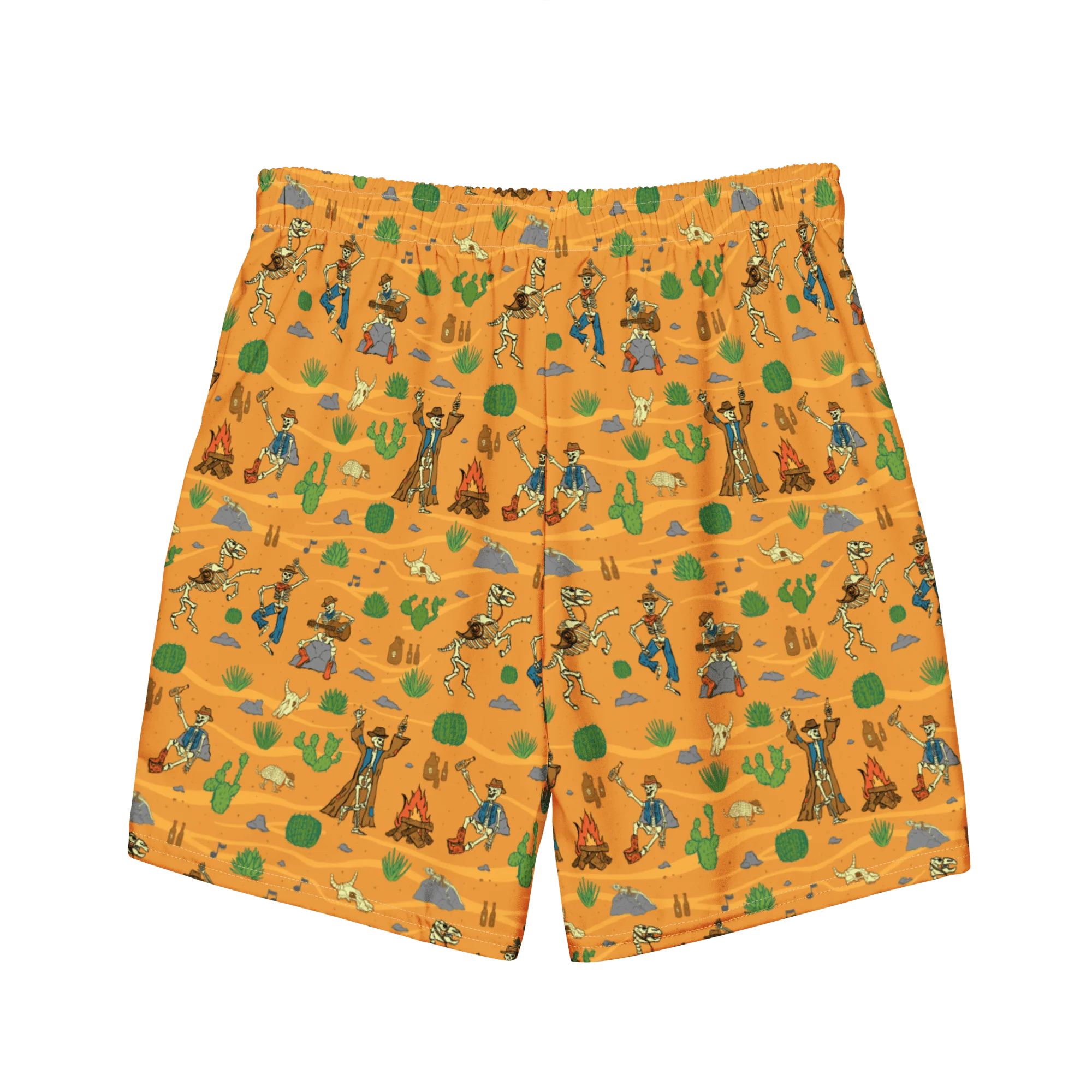 Bones and Embers: Vaquero’s Last Dance Swim Trunks - Image 2