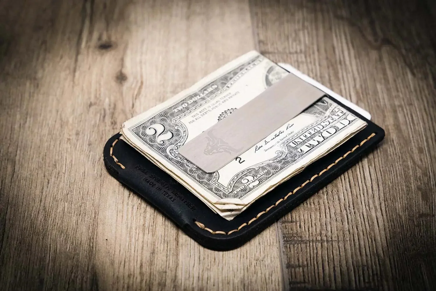 Bull Sheath Leather Men's The Keller Money Clip - Image 10