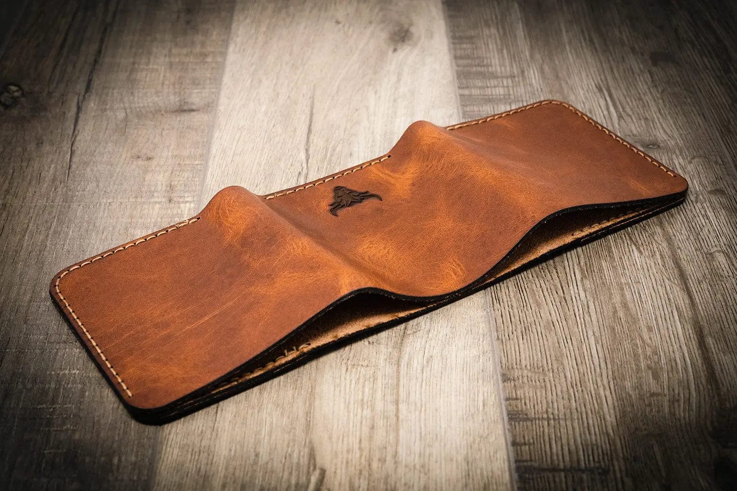 Bull Sheath Leather Men's The Trinity Trifold Wallet - Image 16