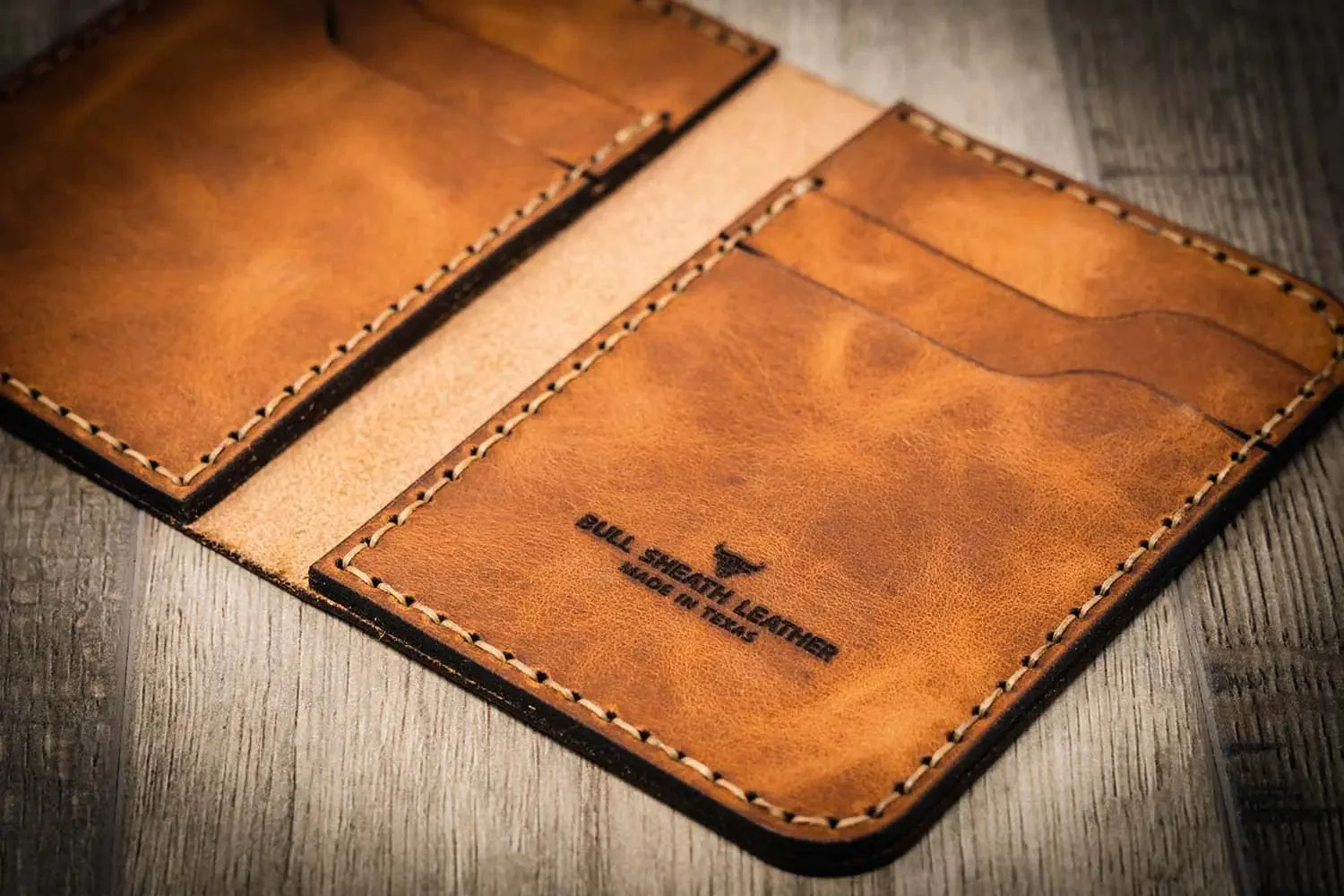 Bull Sheath Leather Men's The Tyler Vertical Wallet - Image 13