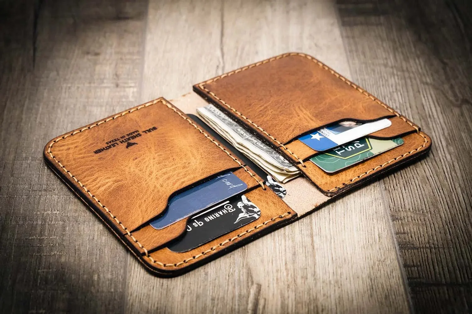 Bull Sheath Leather Men's The Tyler Vertical Wallet - Image 5