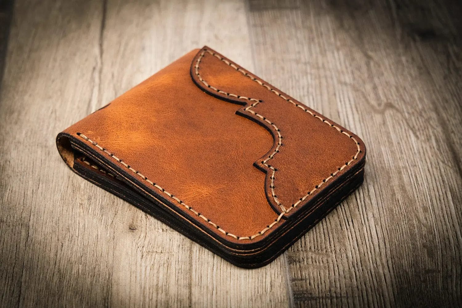 Bull Sheath Leather Men's Western Bifold Wallet - Image 18