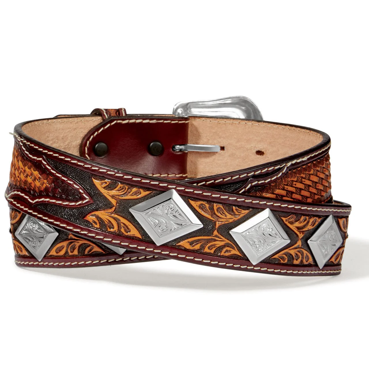 Tony Lama Men's Buscadero Brown Belt C42774 - Image 2