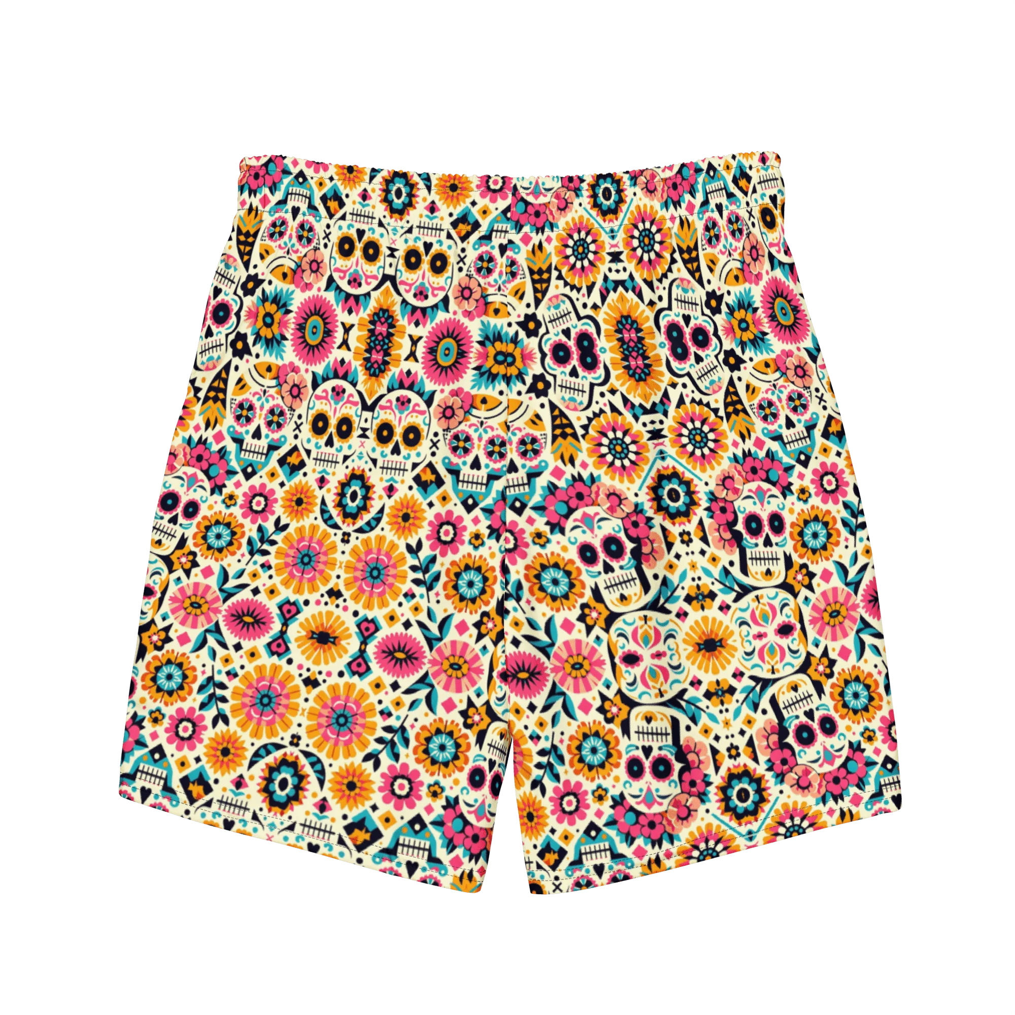 Calavera Dreams: Dia de los Muertos Swim Trunks - Image 3
