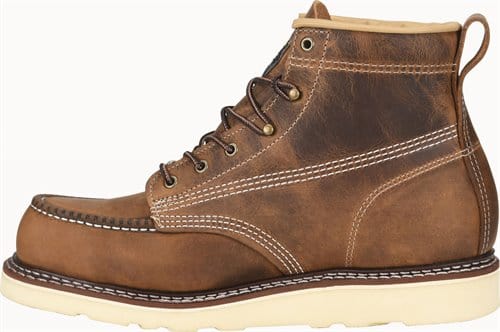 Carolina Men's 6" Domestic Moc Toe Wedge Work Boots CA7011 - Image 4