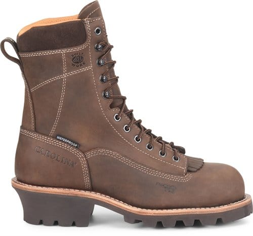Carolina Men's 8" Waterproof Composite Lace to Toe Logger Work Boots CA7522 - Image 2