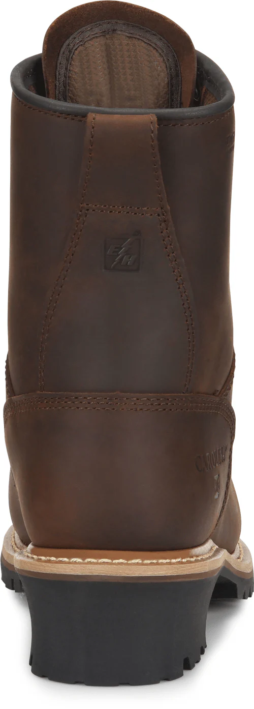 Carolina Men's 8" Waterproof Insulated Steel Toe Brow Logger Work Boots CA7821 - Image 3