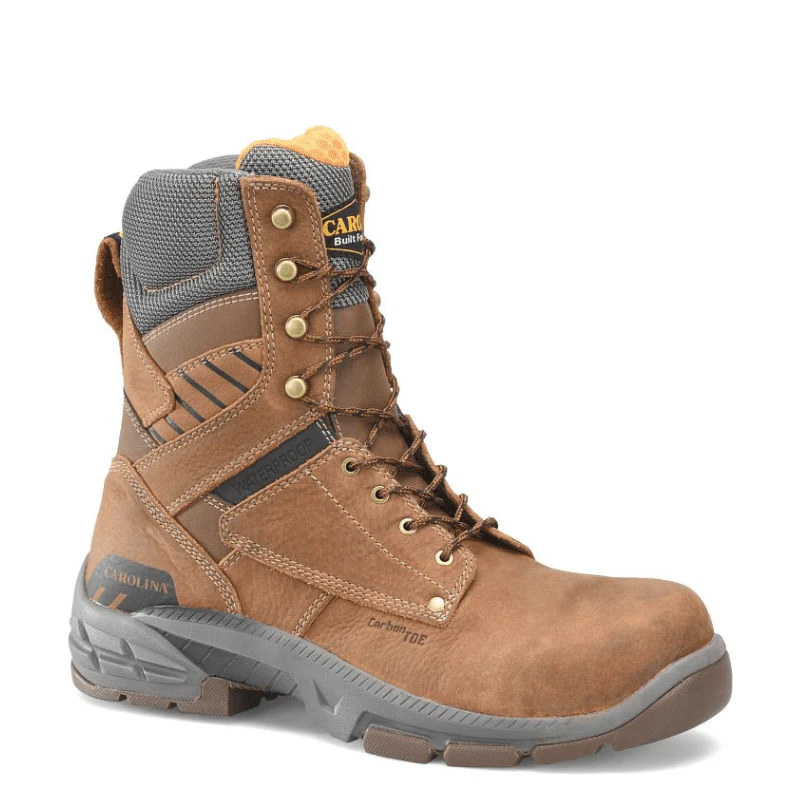 Carolina Men's Bruno Hi Brown Waterproof Composite Toe Work Boots CA5543