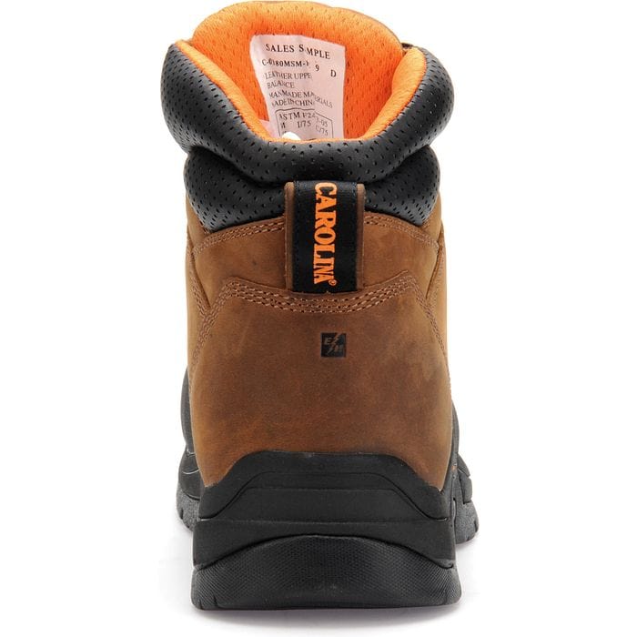 Carolina Men's Bruno Internal Metguard Brown Heavy Duty Composite Toe Work Boots CA5582 - Image 6