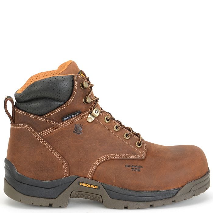 Carolina Men's Bruno Lo Brown Waterproof Composite Toe Work Boots CA5520 - Image 2