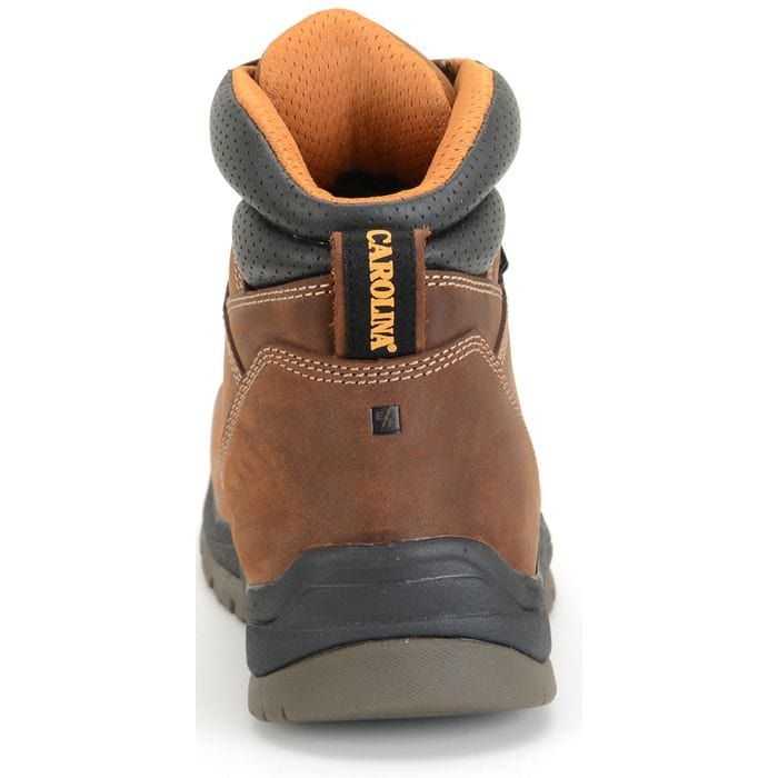 Carolina Men's Bruno Lo Brown Waterproof Round Toe Work Boots CA5020 - Image 6